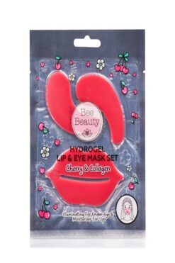 Bee Beauty Vişne Hidrojel Dudak Ve Göz Maske Seti Nemlednirici Yumuşatıcı Aydınlatıcı Tek Kullanımlık