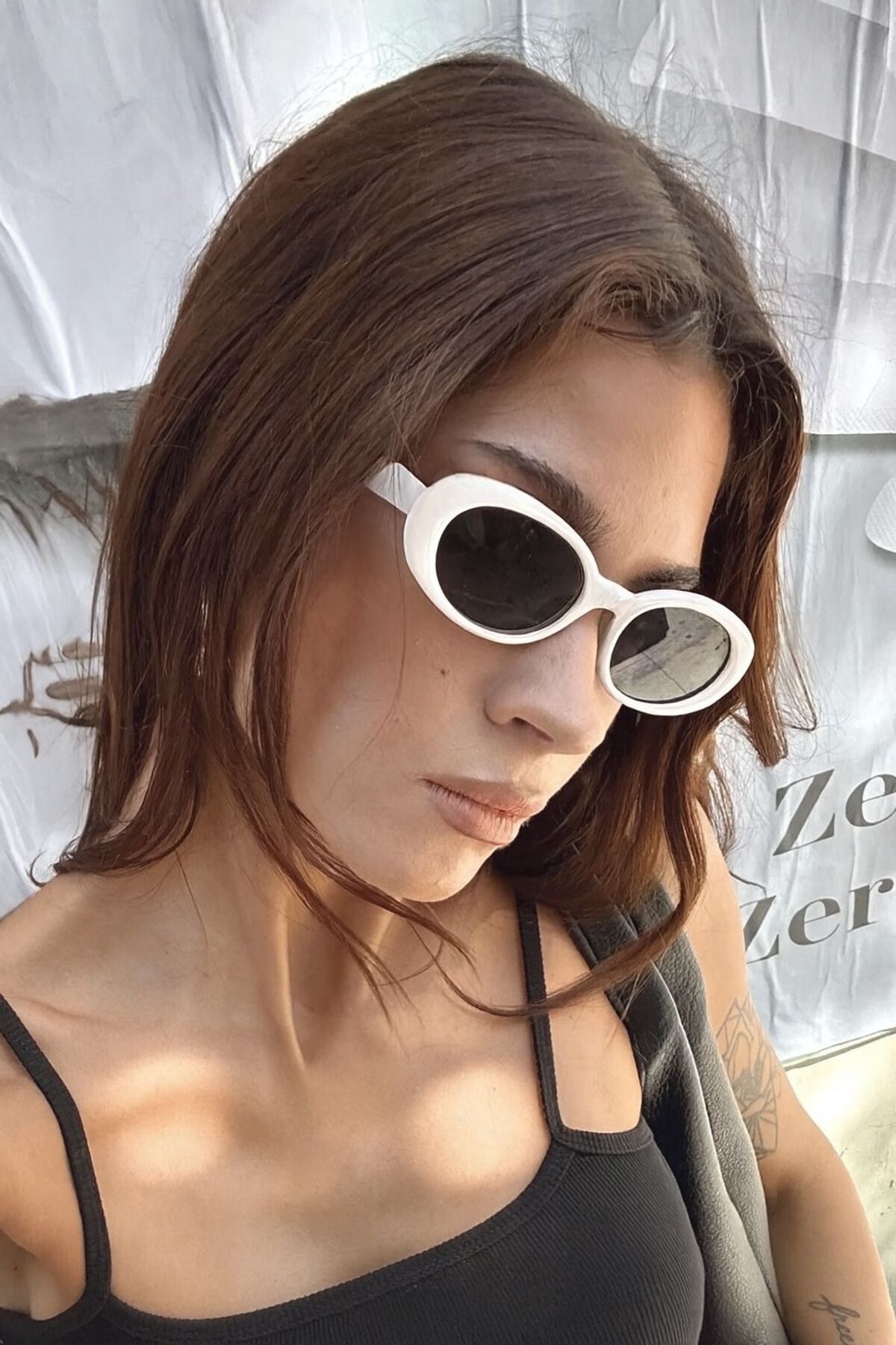 Goldmine Unisex Oval Frame Uv400 Güneş Gözlüğü - Görsel 2