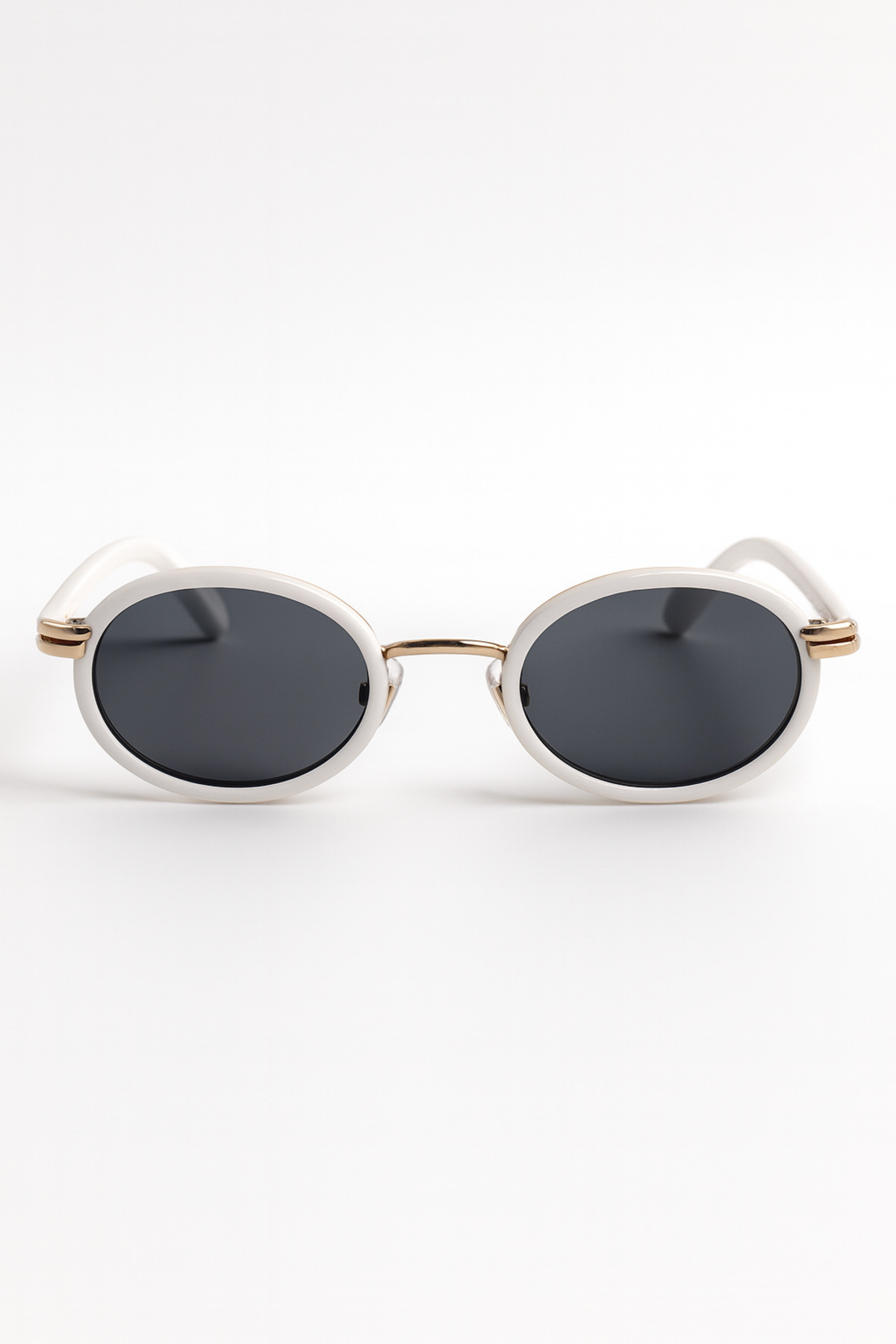 Houseofeyeris MILA Oval Unisex Güneş Gözlüğü UV400 – Minimal Metal Köprü, Hafif Konfor, Retro Stil - Günlük Şıklık - Görsel 3