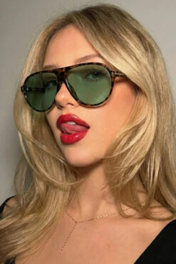 MioArt Damla Unısex Vintage Çerçeceli Kadın Güneş Gözlüğü