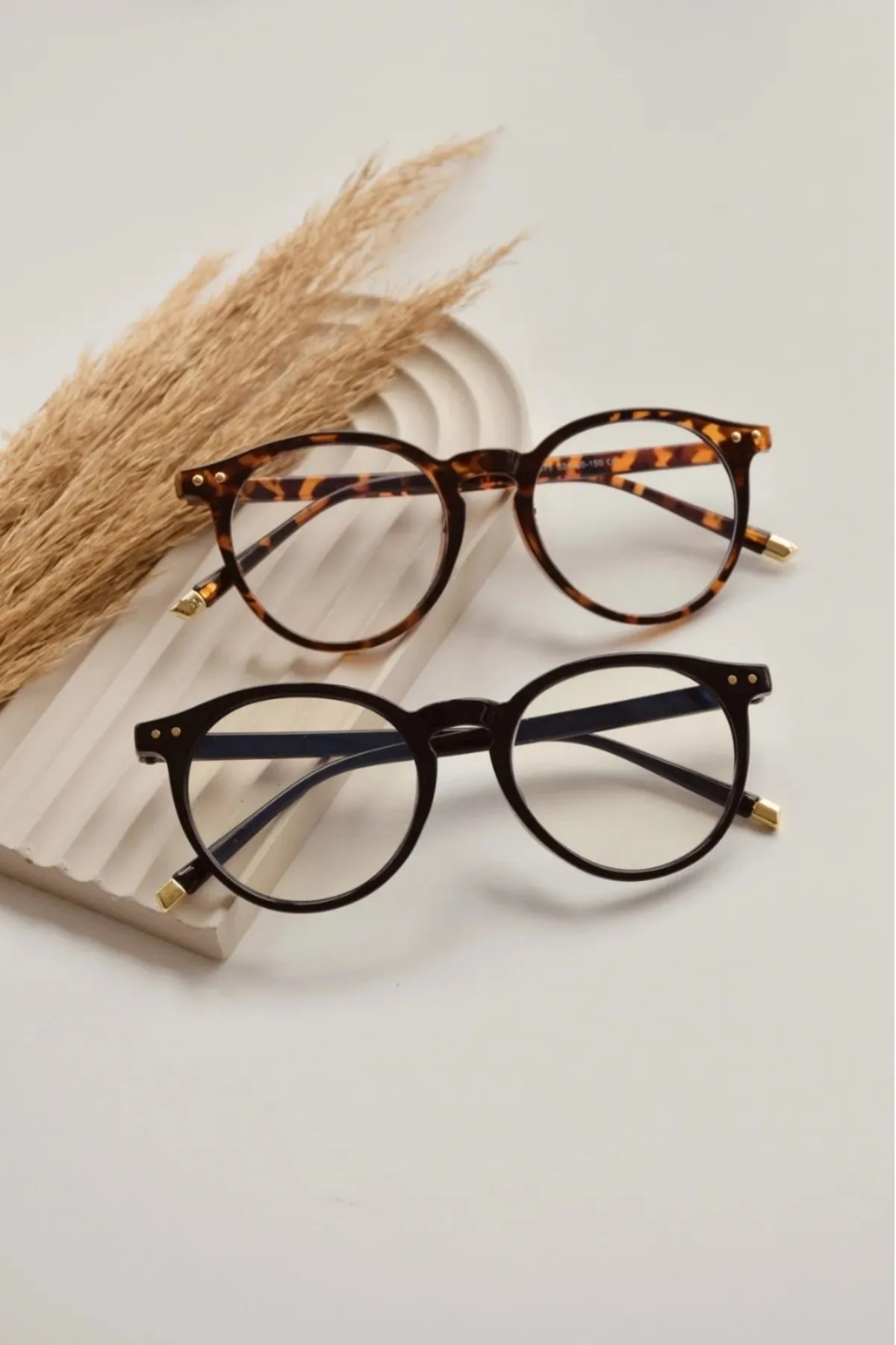 ss glasses unisex uv400 korumalı mavi ışık filtleri tarz şeffaf gözlük - Görsel 3