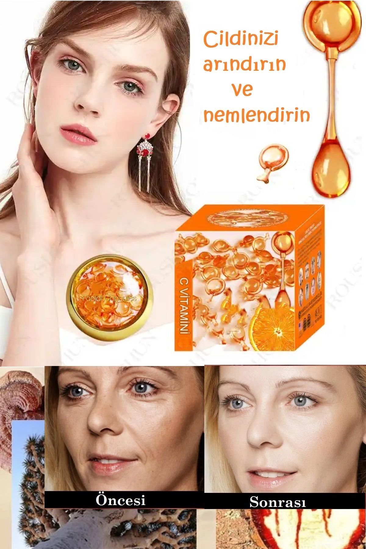 xolo Yüz Kapsülü Facial Capsule yüz Kapsülü Gençleştirici C Vitaminli XLS8268