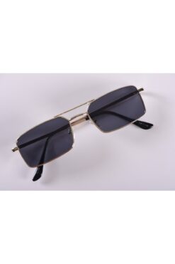 ModaMacit MM201 Unisex Dikdörtgen Siyah Cam Güneş Gözlüğü