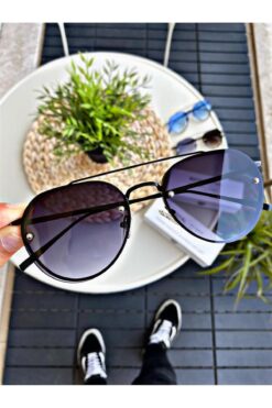 WATCHOFROYAL Güneş Gözlüğü Kadın & Erkek Uv400 Cam Ce Belgeli Syah Chloew