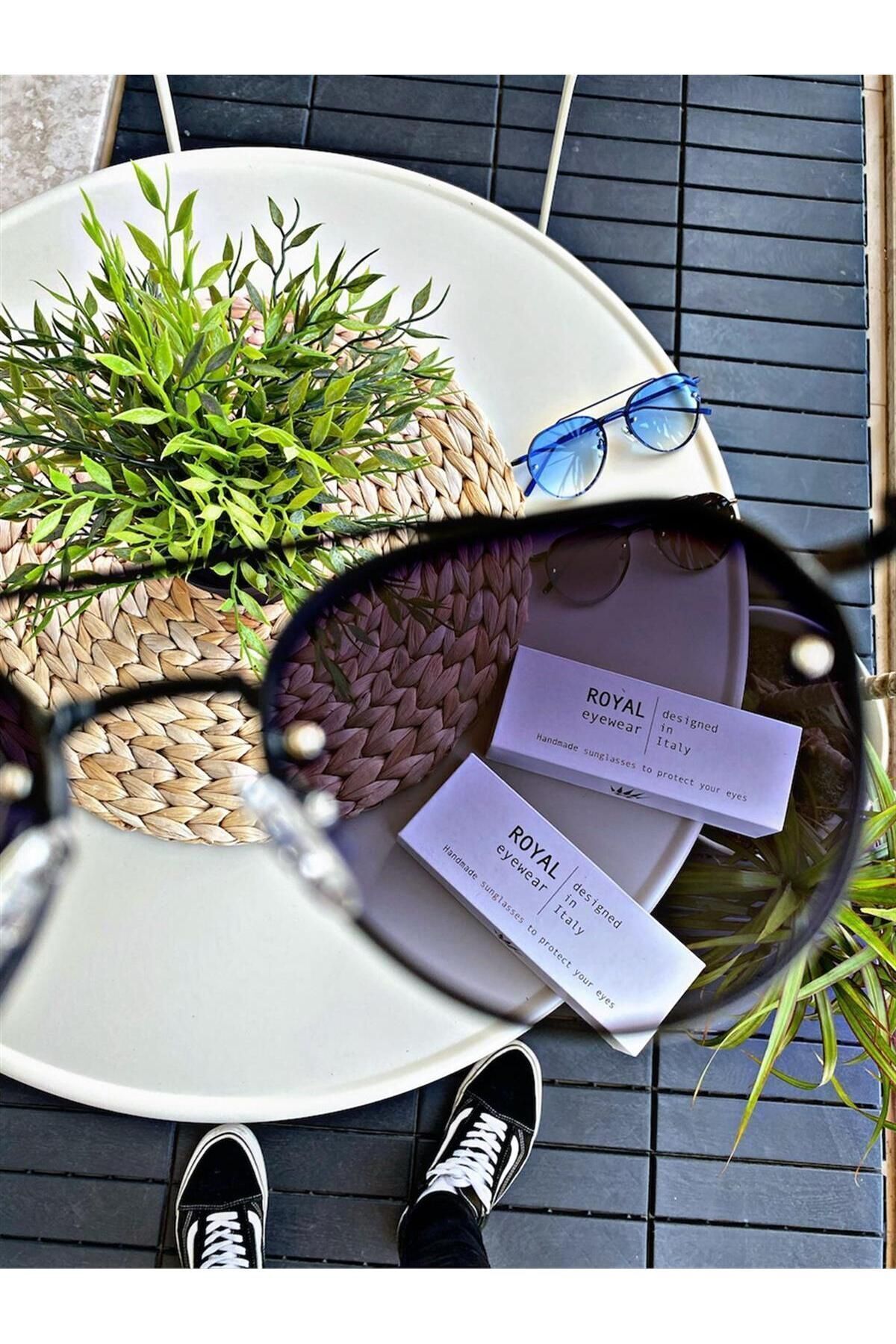 WATCHOFROYAL Güneş Gözlüğü Kadın & Erkek Uv400 Cam Ce Belgeli Syah Chloew - Görsel 3