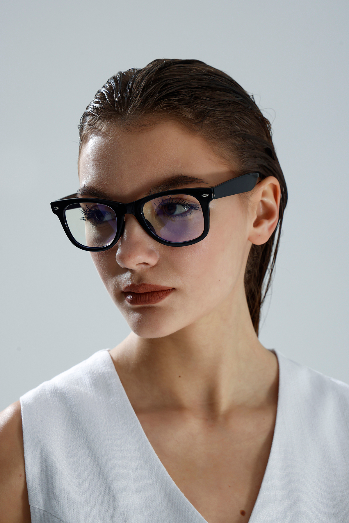 miii Siyah Çerçeveli Mavi Işık Korumalı Güneş gözlüğü