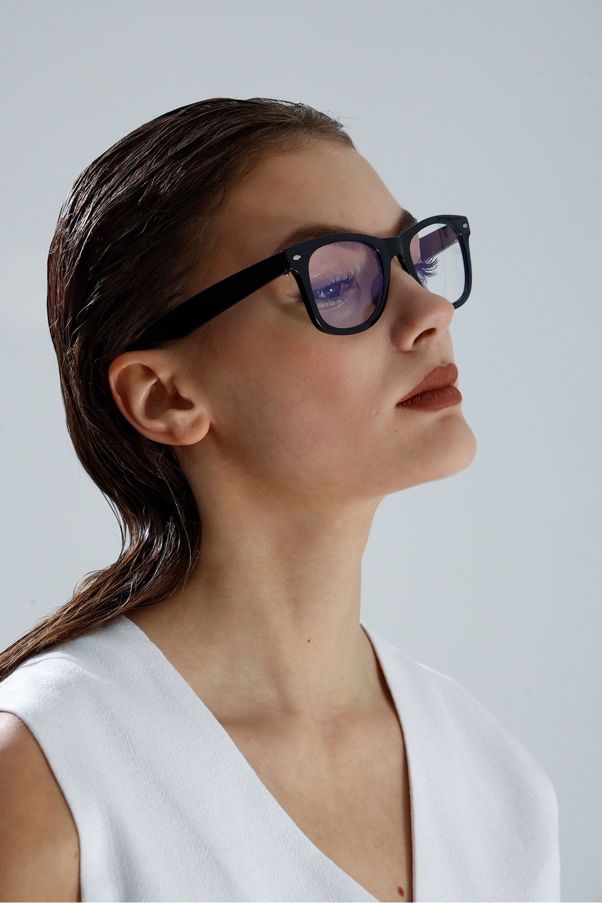 miii Siyah Çerçeveli Mavi Işık Korumalı Güneş gözlüğü - Görsel 2