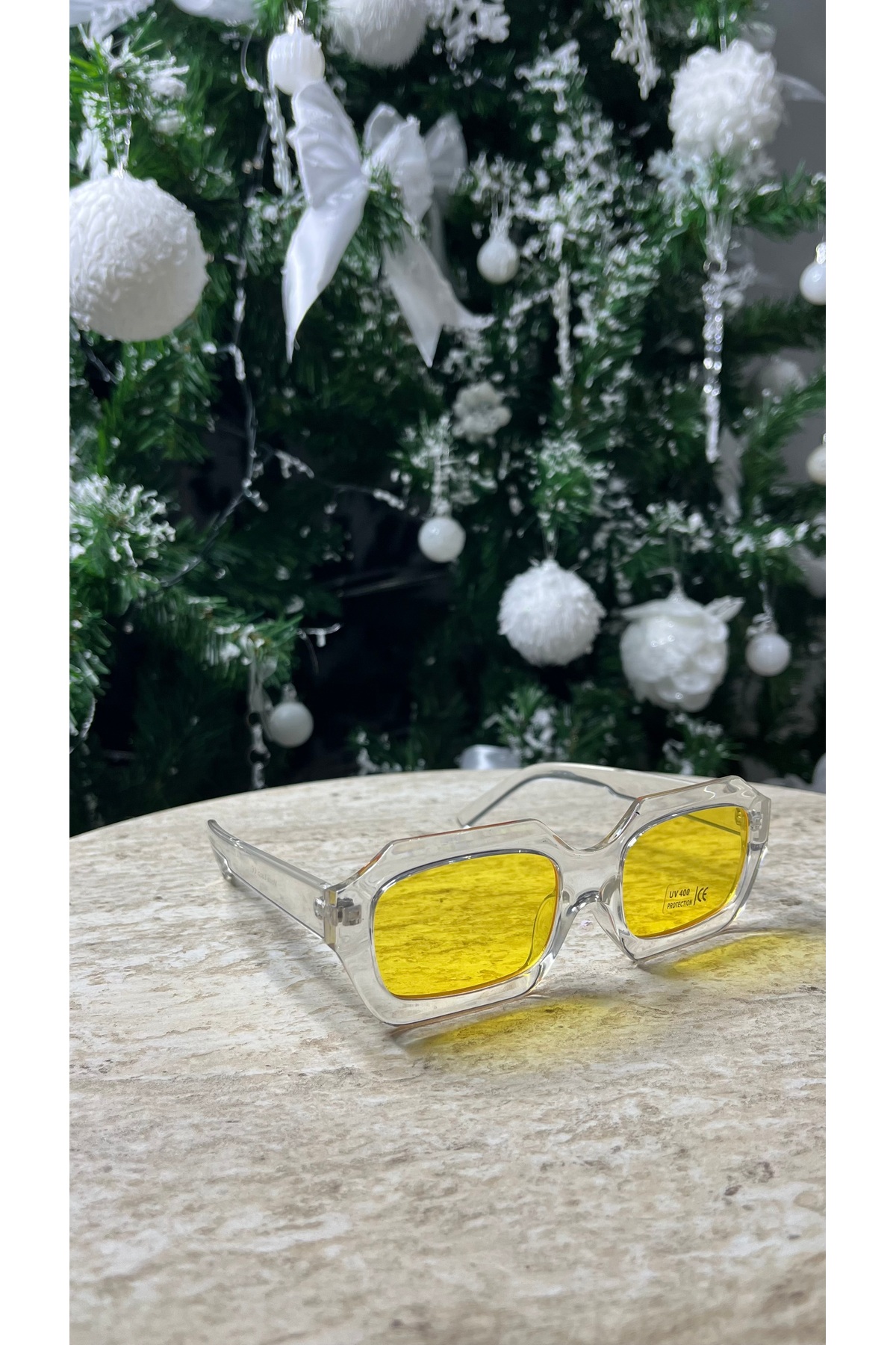 SADEN AKSESUAR LİNEA UV400 Korumalı Sarı Camlı Kadın Güneş Gözlüğü – Trend & Modern Tasarım - Görsel 2