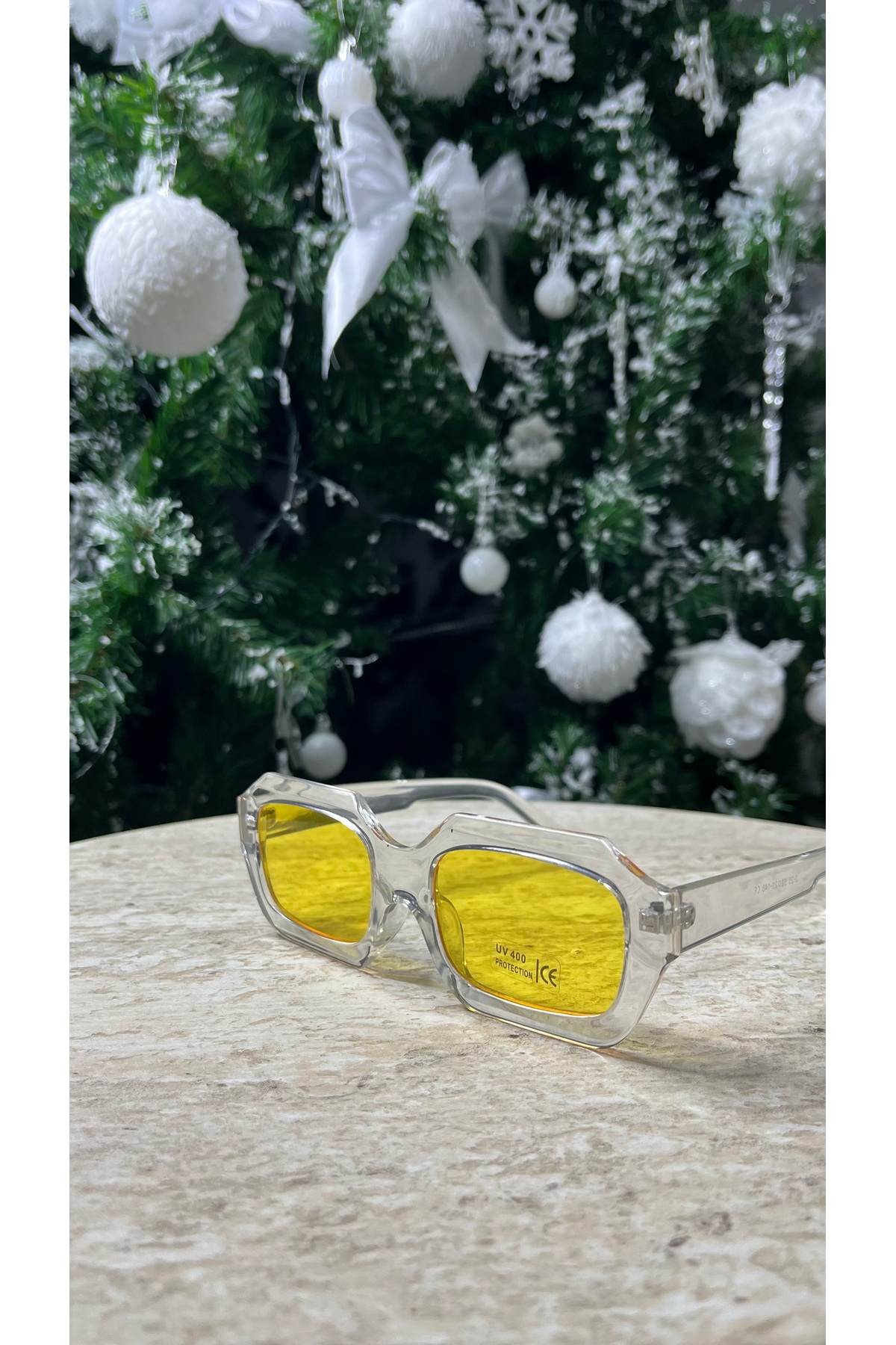 SADEN AKSESUAR LİNEA UV400 Korumalı Sarı Camlı Kadın Güneş Gözlüğü – Trend & Modern Tasarım - Görsel 3