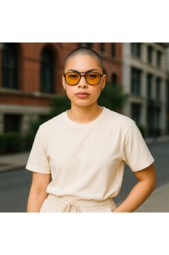 Optiplus Unisex Retro Klasik Model Antifar Gözlük Gece Görüş-sürüş , Kar, Sis Gözlüğü