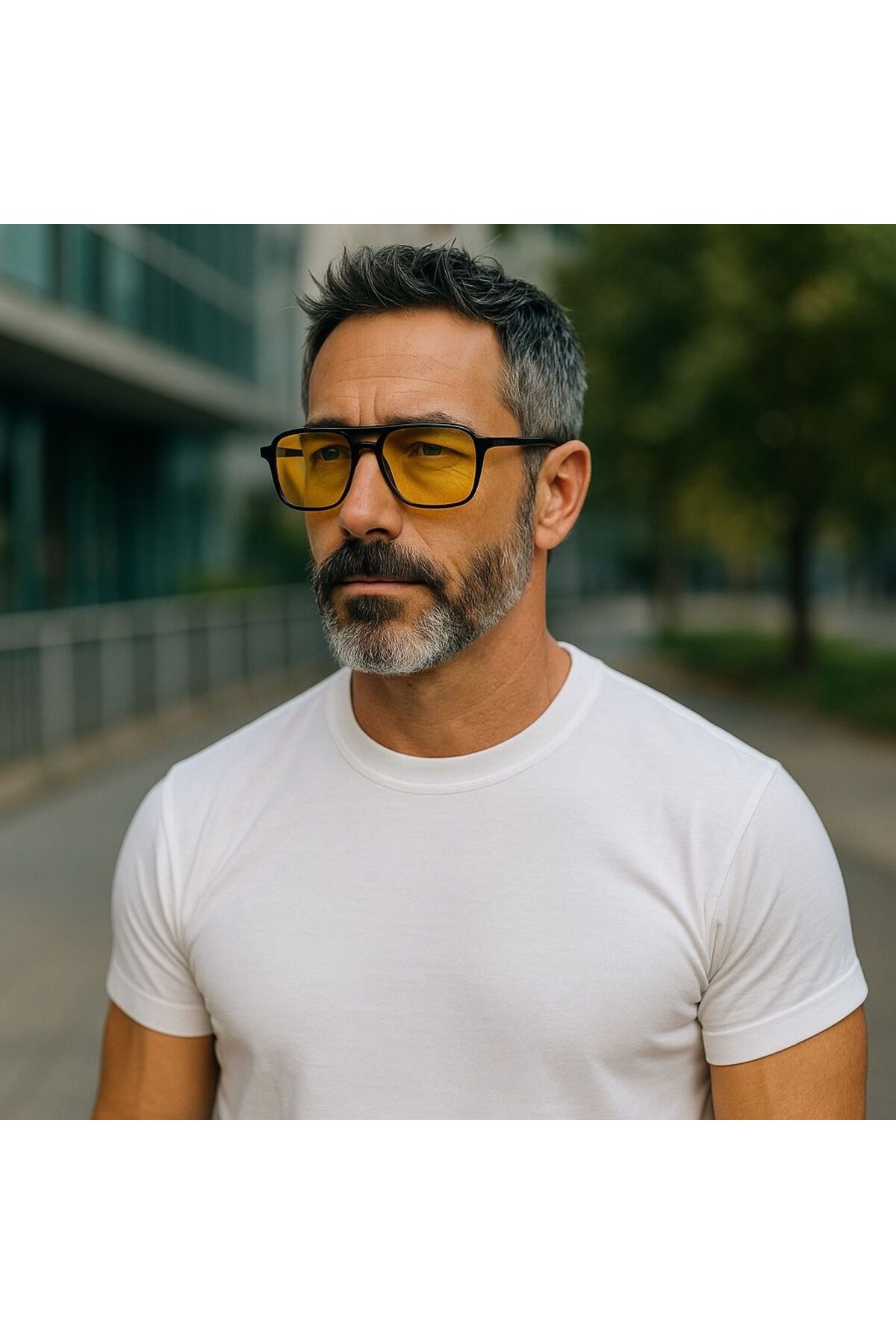 Optiplus Unisex Retro Klasik Model Antifar Gözlük Gece Görüş-sürüş , Kar, Sis Gözlüğü - Görsel 2