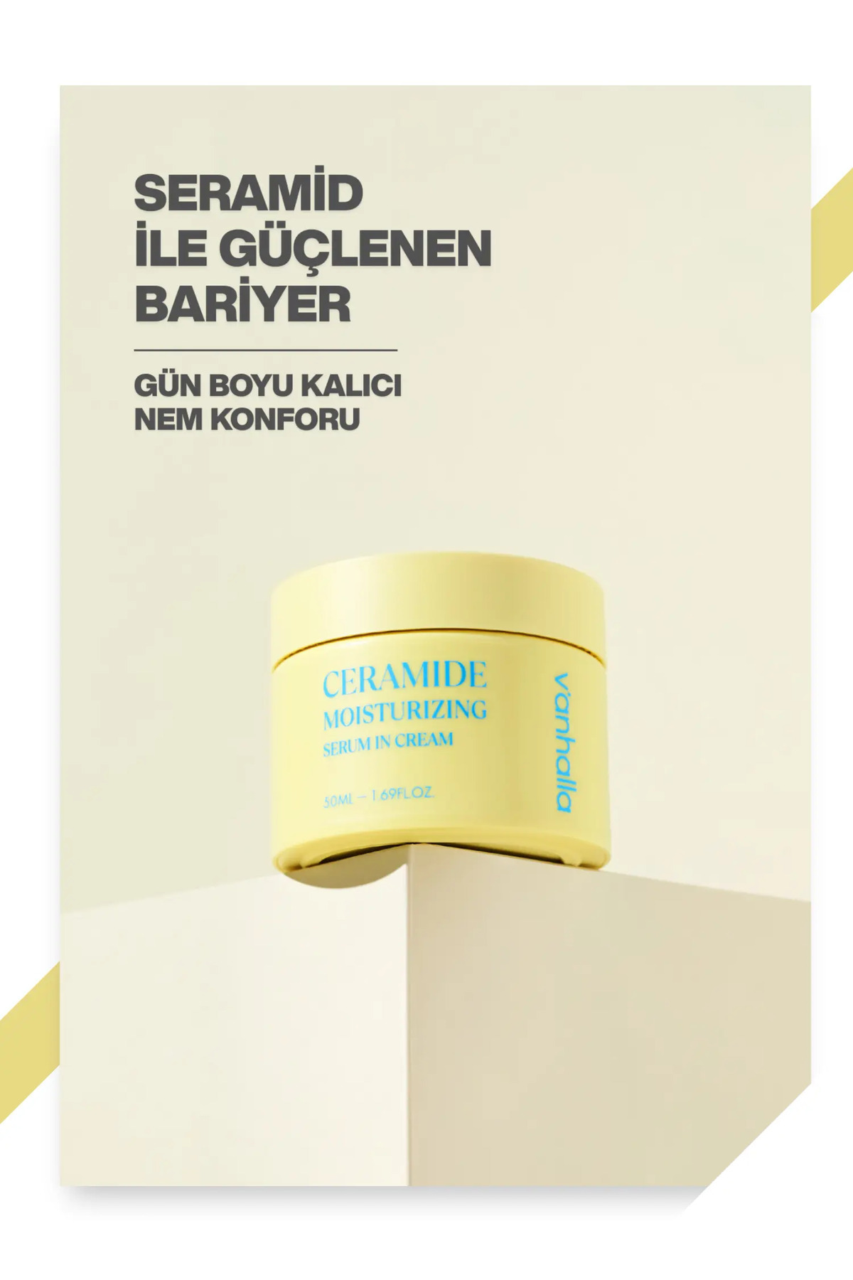 v'anhalla Bariyer Onarıcı Ceramide Serum | Ceramide NP + Panthenol + 3HA | Yoğun Nemlendirici & Yüz Kremi - Görsel 3