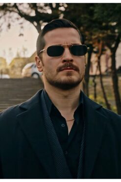 LOOKUP EŞREF TEK GÜNEŞ GÖZLÜĞÜ KAHVERENGİ SAP SİYAH CAM UV400 KORUMALI GÖZLÜK