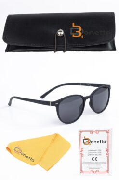 By Donetto Siyah Kemik Unısex Güneş Gözlüğü