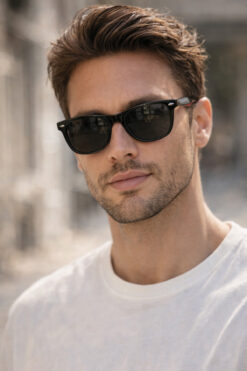 LUNOX Doğa Siyah Erkek Güneş Gözlüğü ( Polarize Tr90 Çerçeve )