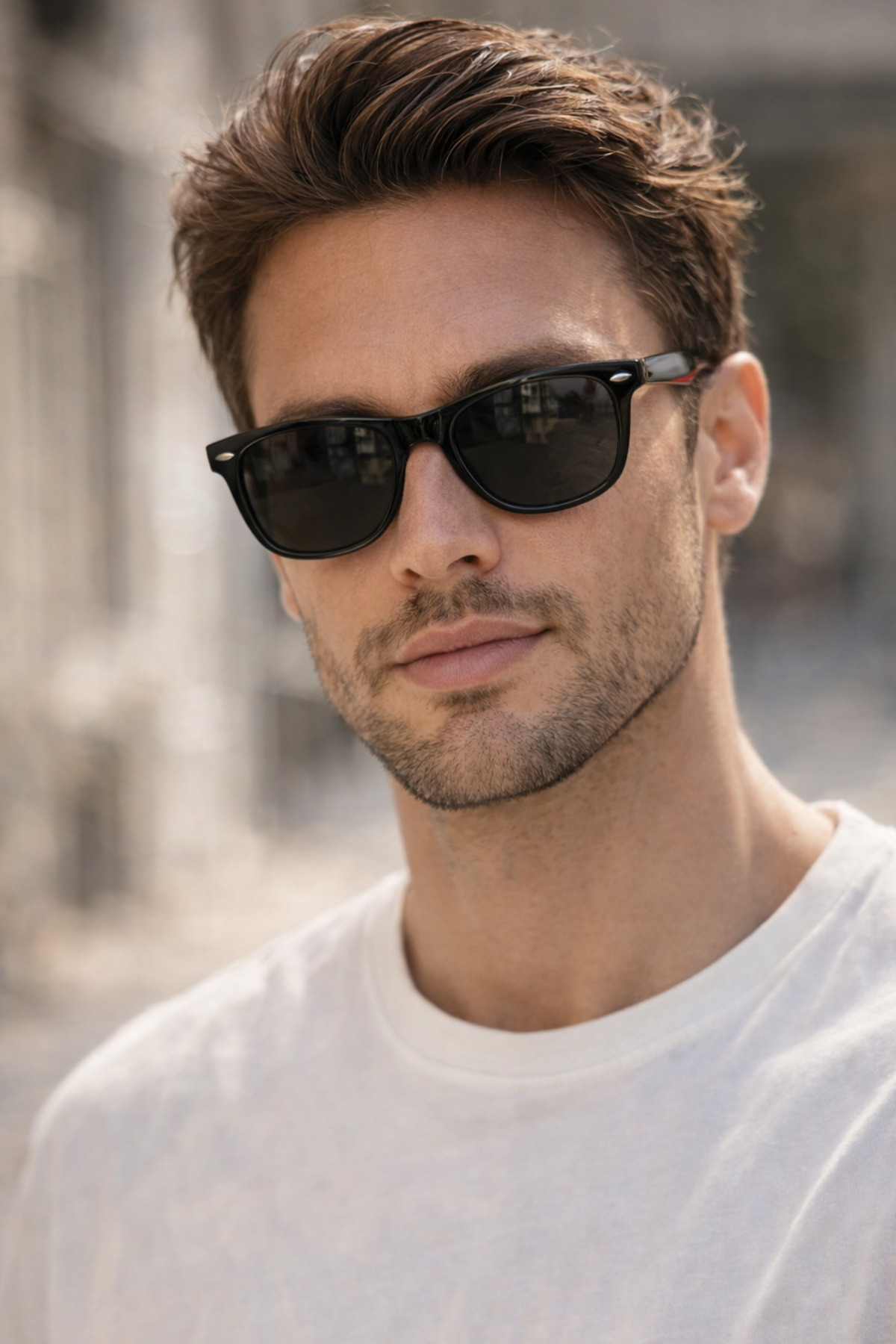 LUNOX Doğa Siyah Erkek Güneş Gözlüğü ( Polarize Tr90 Çerçeve )