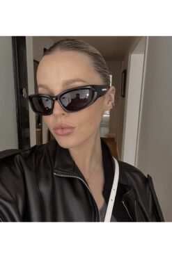 LOOKUP Unisex Güneş Gözlüğü Kadın Erkek Spor Tekno Yeni Model Imaj Tarz Siyah Cam Çerçeve Uzay Justin Model