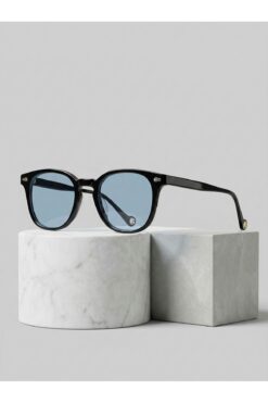 VEGA EYEWEAR Buggy Unisex Siyah Küçük Boy Güneş Gözlüğü Mavi Camlı Trend model