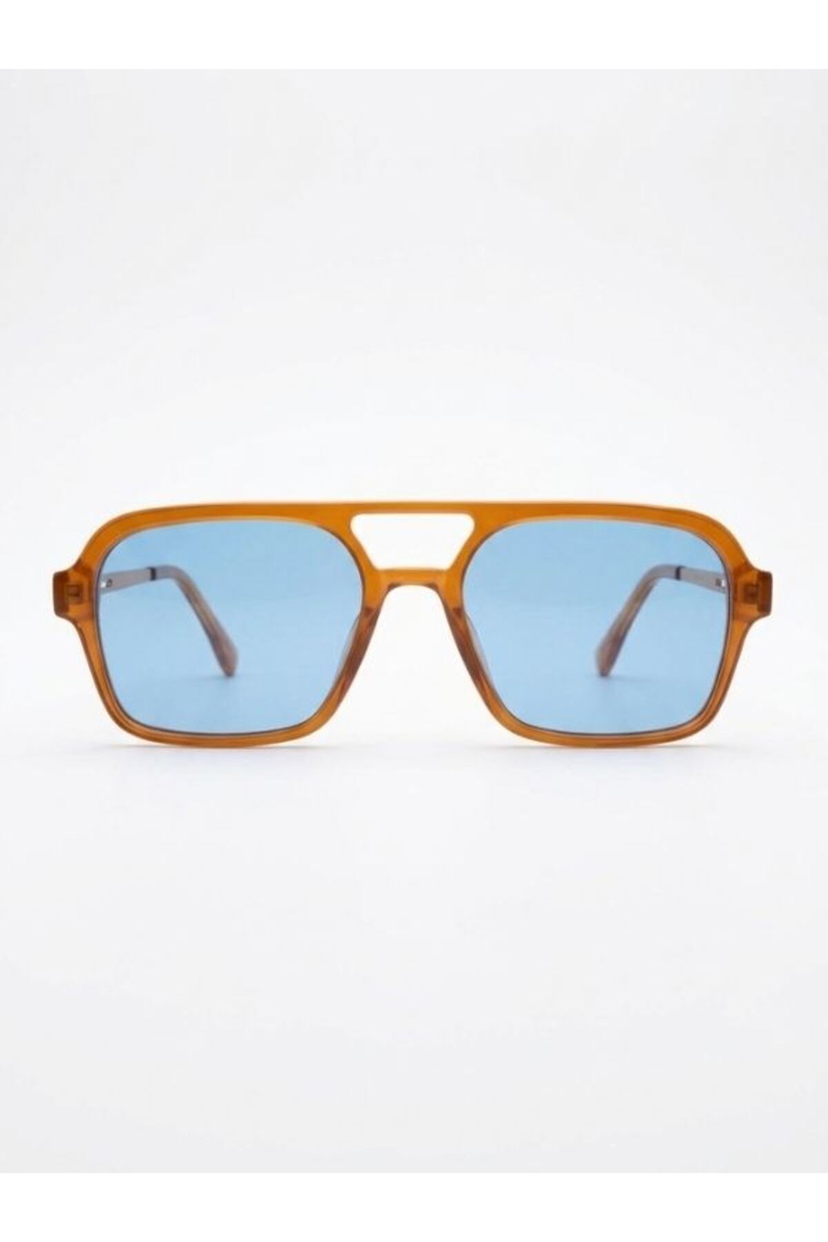 Saye Collection Azure Amber Çift Köprülü Kehribar Kadın Gözlüğü - Görsel 2