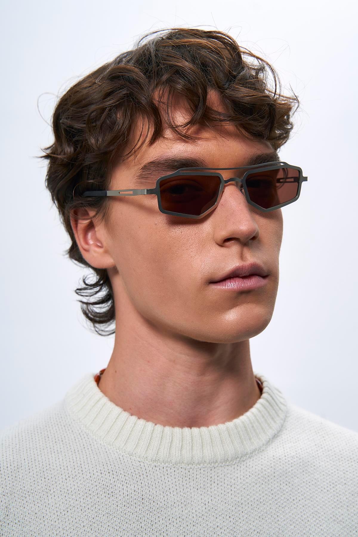 Bilge Karga Rayne Silver Brown Erkek Güneş Gözlüğü - Görsel 3