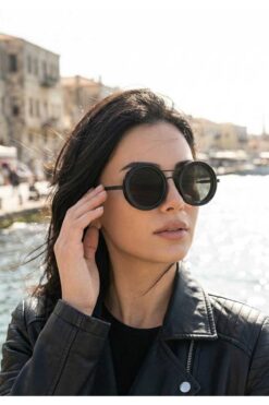 Bosile Ayarlanabilir ND 2-400X Filtreli Yuvarlak Güneş Gözlüğü - Kademeli Kararan Polarize Retro Gözlük