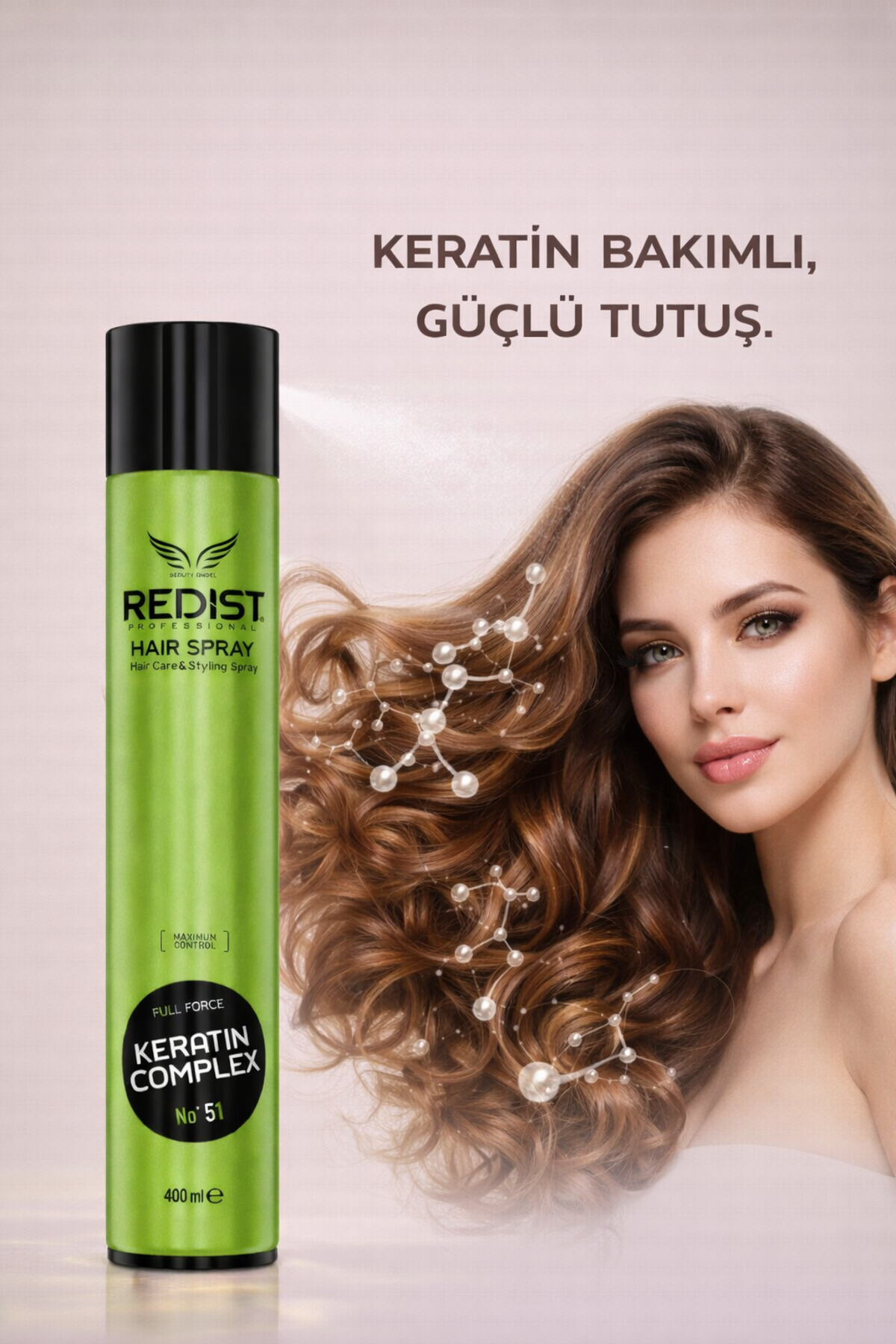 Redist Keratinli Sac Spreyi Ultra Güçlü – Uzun Süreli Tutucu – Vegan 400 ml