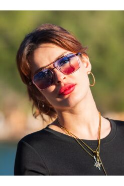 Angel Eyes Pembe Çerçeve Kadın Güneş Gözlüğü Ce Belgeli