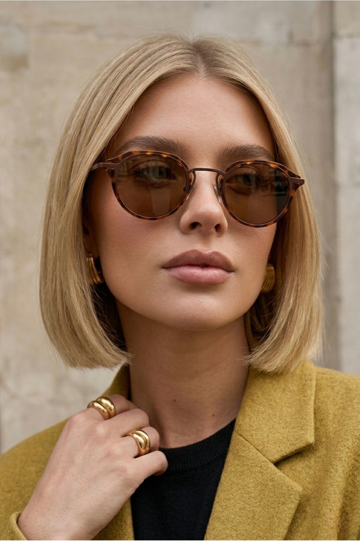 Eyesofia Bumble Kahverengi Leopar Çerçeveli Uv400 Filtreli Ultra Hafif Güneş Gözlüğü