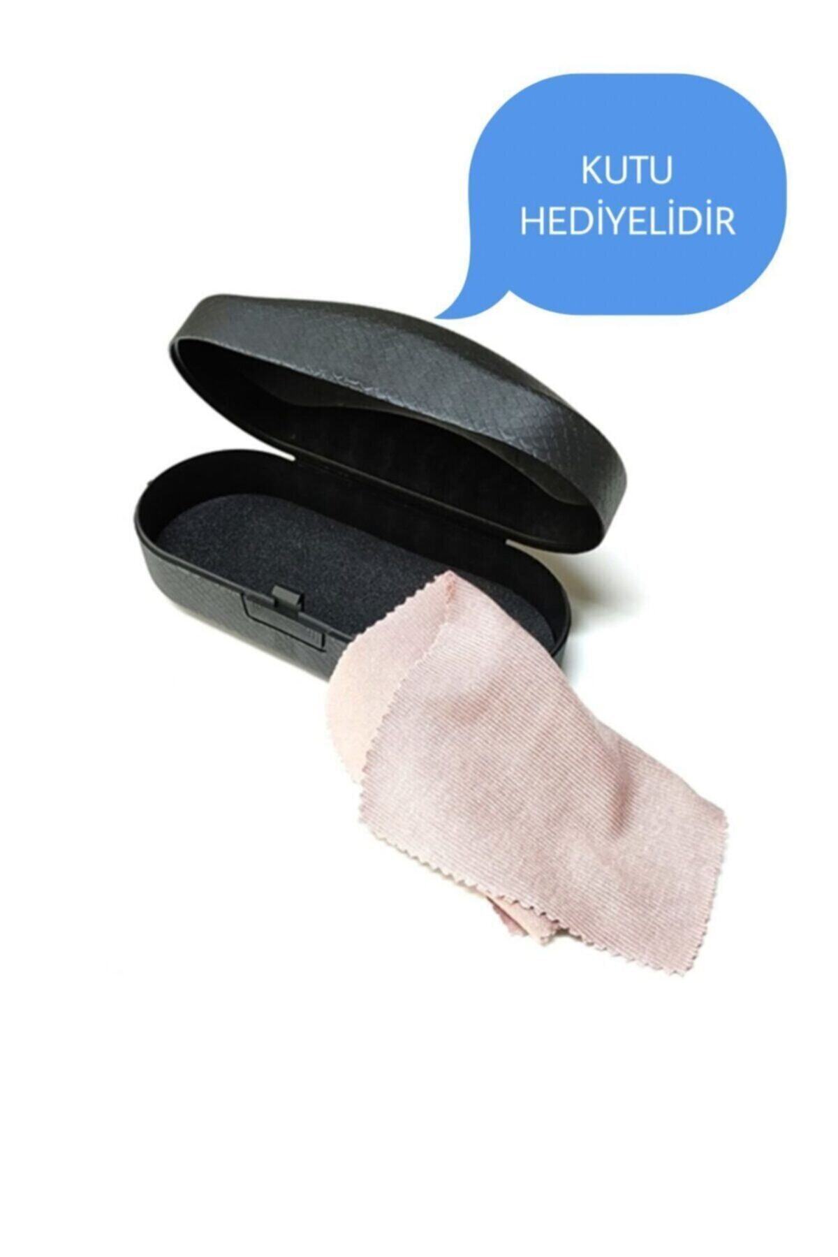 BLUE MOON GLASSES Retro Unısex Gold Çerçeveli Siyah Mat Cam Güneş Gözlüğü - Görsel 2