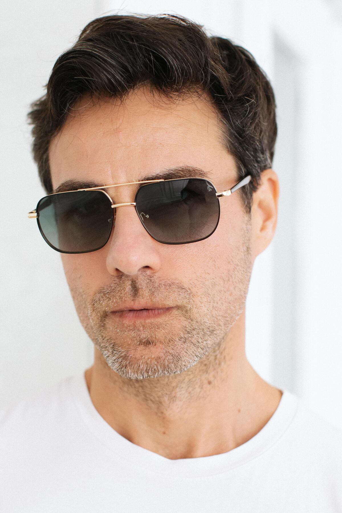 Bilge Karga Lis New Gold Green Erkek Güneş Gözlüğü