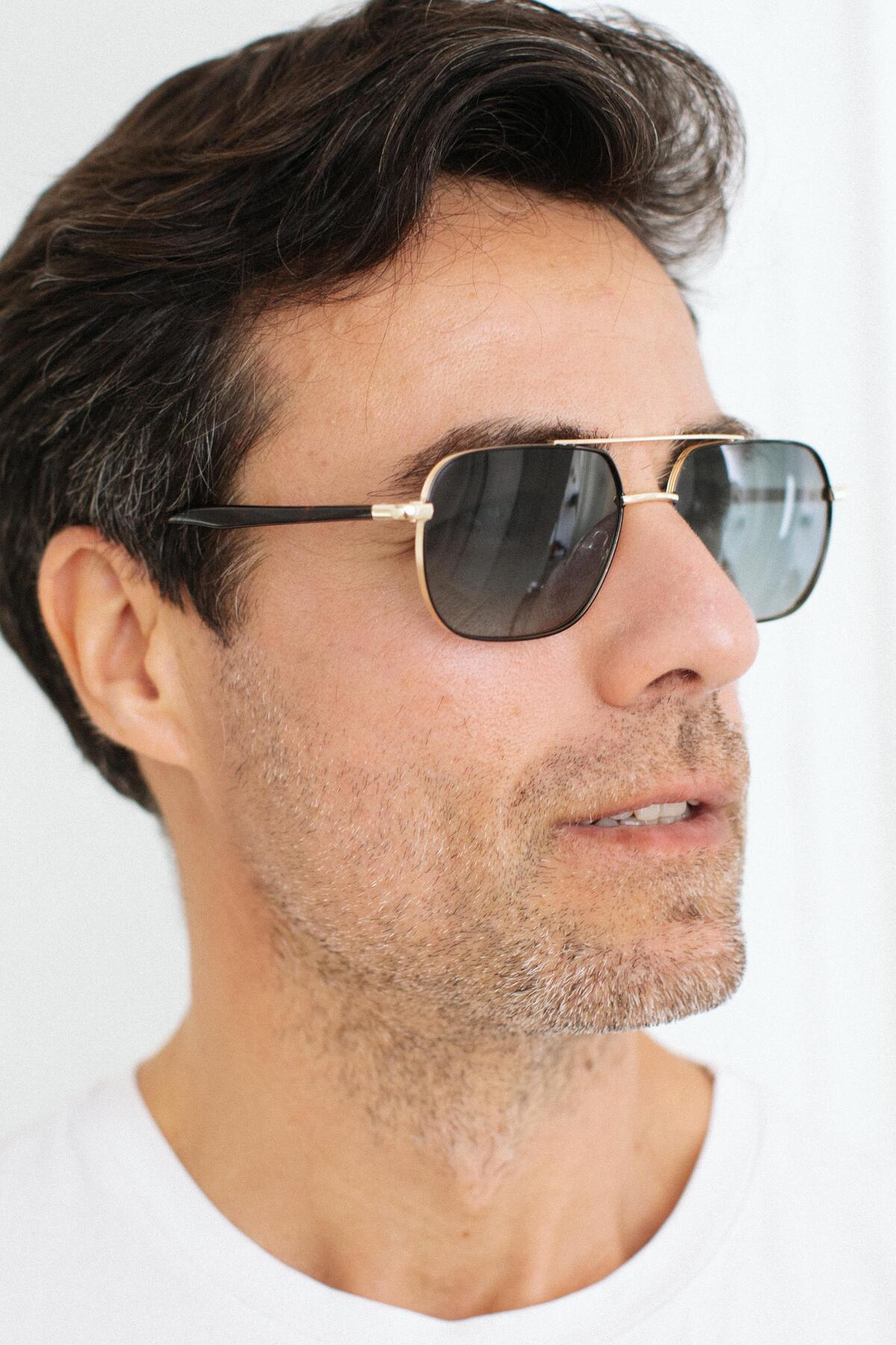 Bilge Karga Lis New Gold Green Erkek Güneş Gözlüğü - Görsel 3