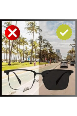 PROMARK UP 3'ü 1 Arada Manyetik Gözlük – Değiştirilebilir Klipsli, Güneş ve Gece Görüş