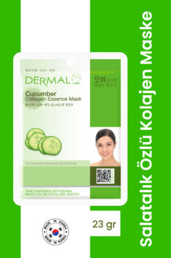 Dermal Nemlendirici ve Pürüzsüzleştirici Salatalık Özlü Kolajen Maske 23 GR