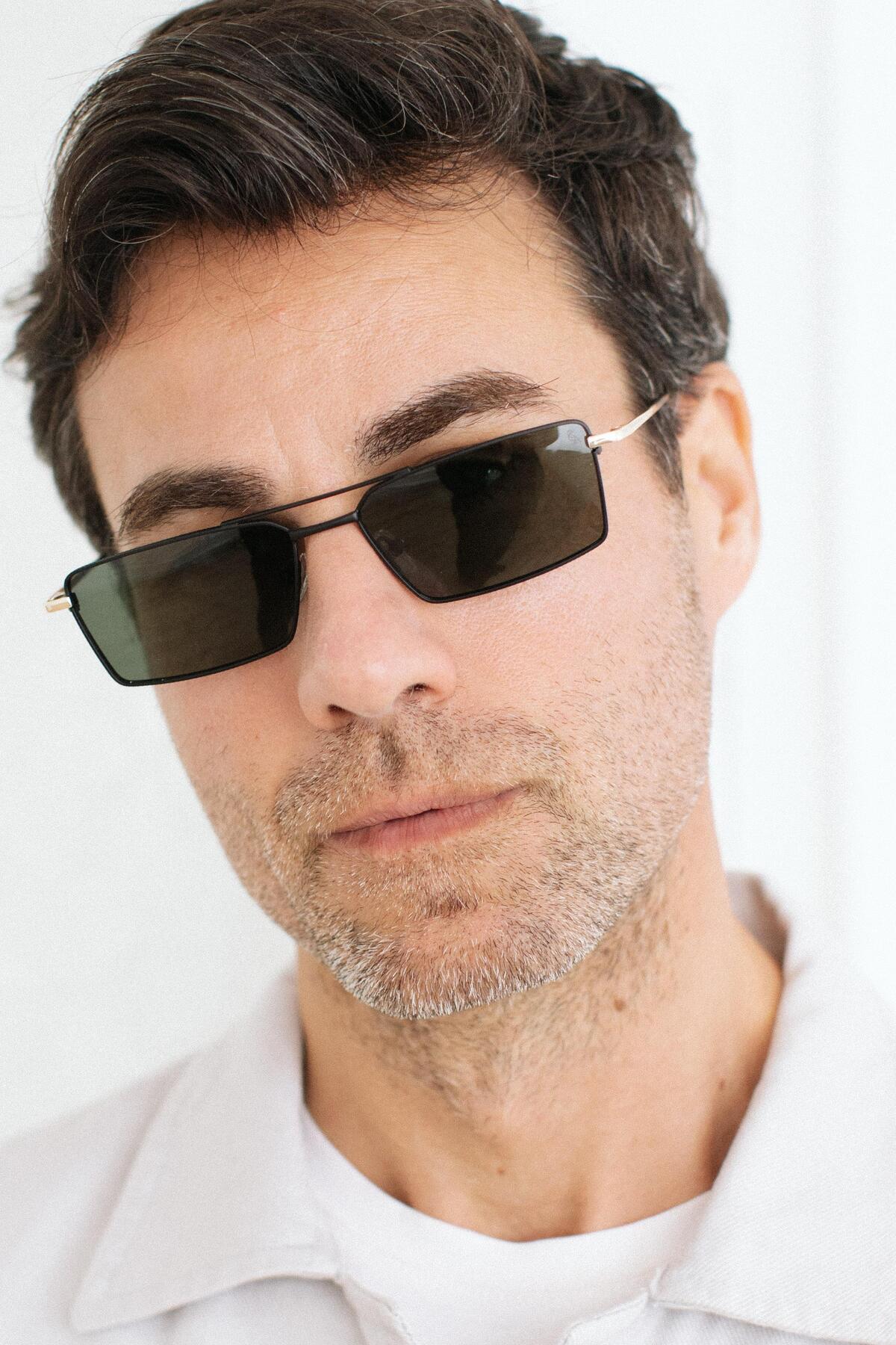 Bilge Karga Eryka Gold Black Green Erkek Güneş Gözlüğü