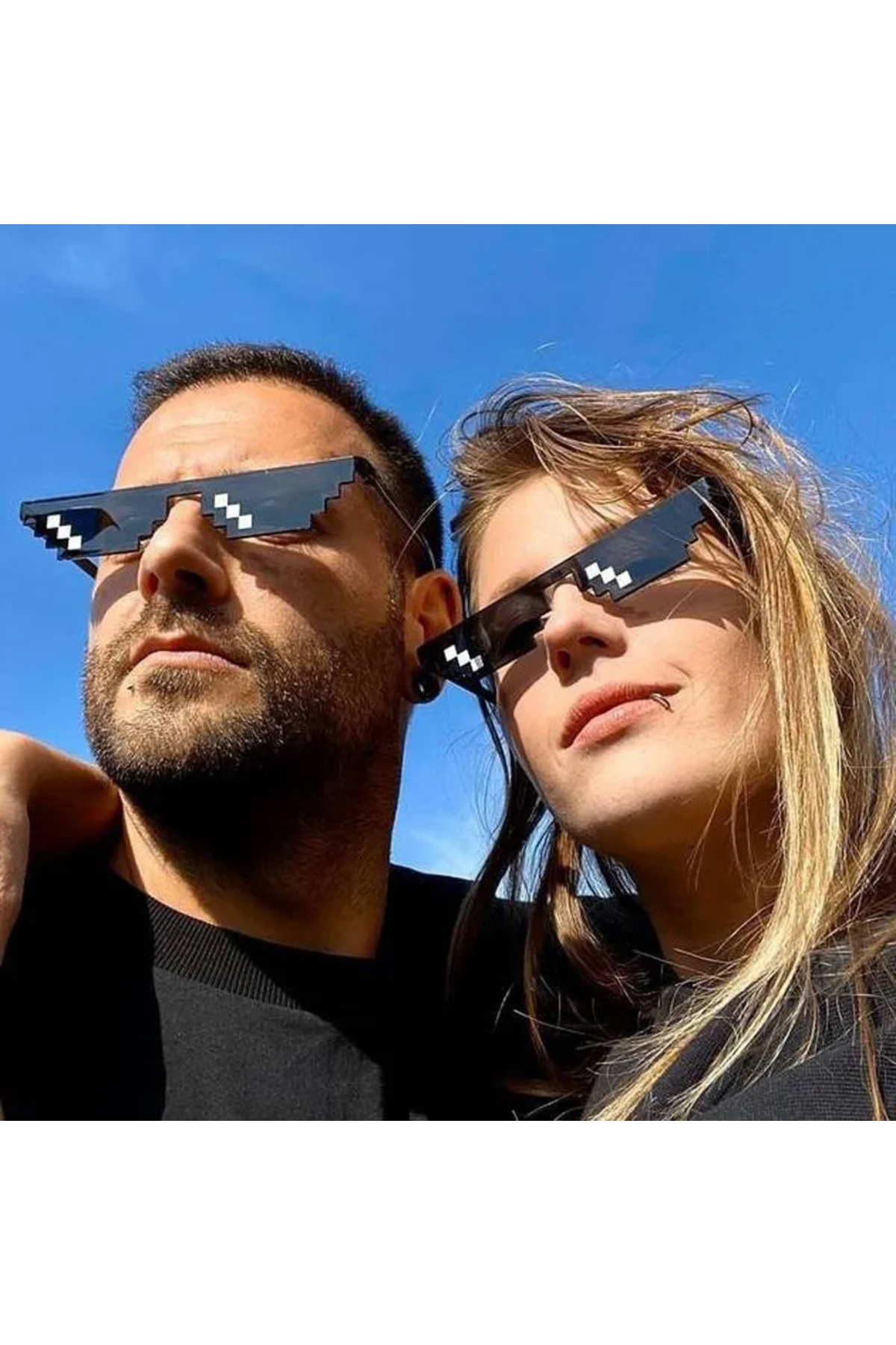 Generic Thug life “Deal With It” Pixel Mozaik Gözlük • Renkli PC Çerçeve • Parti & Kostüm Aksesuarı (Unisex) - Görsel 2