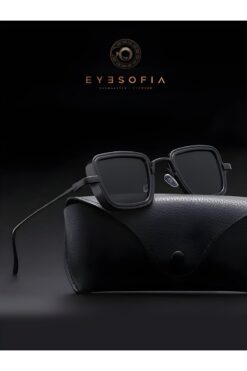 Eyesofia Leon Unisex Titanyum Siyah Güneş Gözlüğü