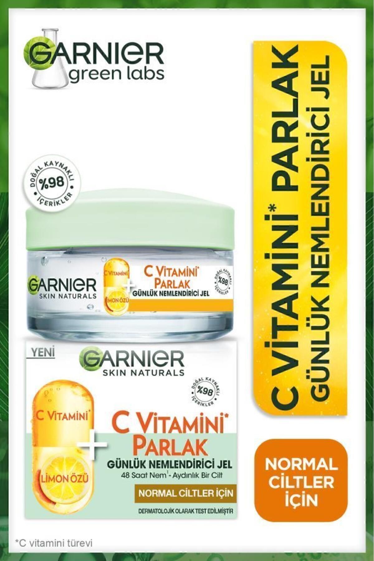 Garnier C Vitamini Parlak Günlük Aydınlatıcı Nemlendirici Jel (C Vitamini + Limon)
