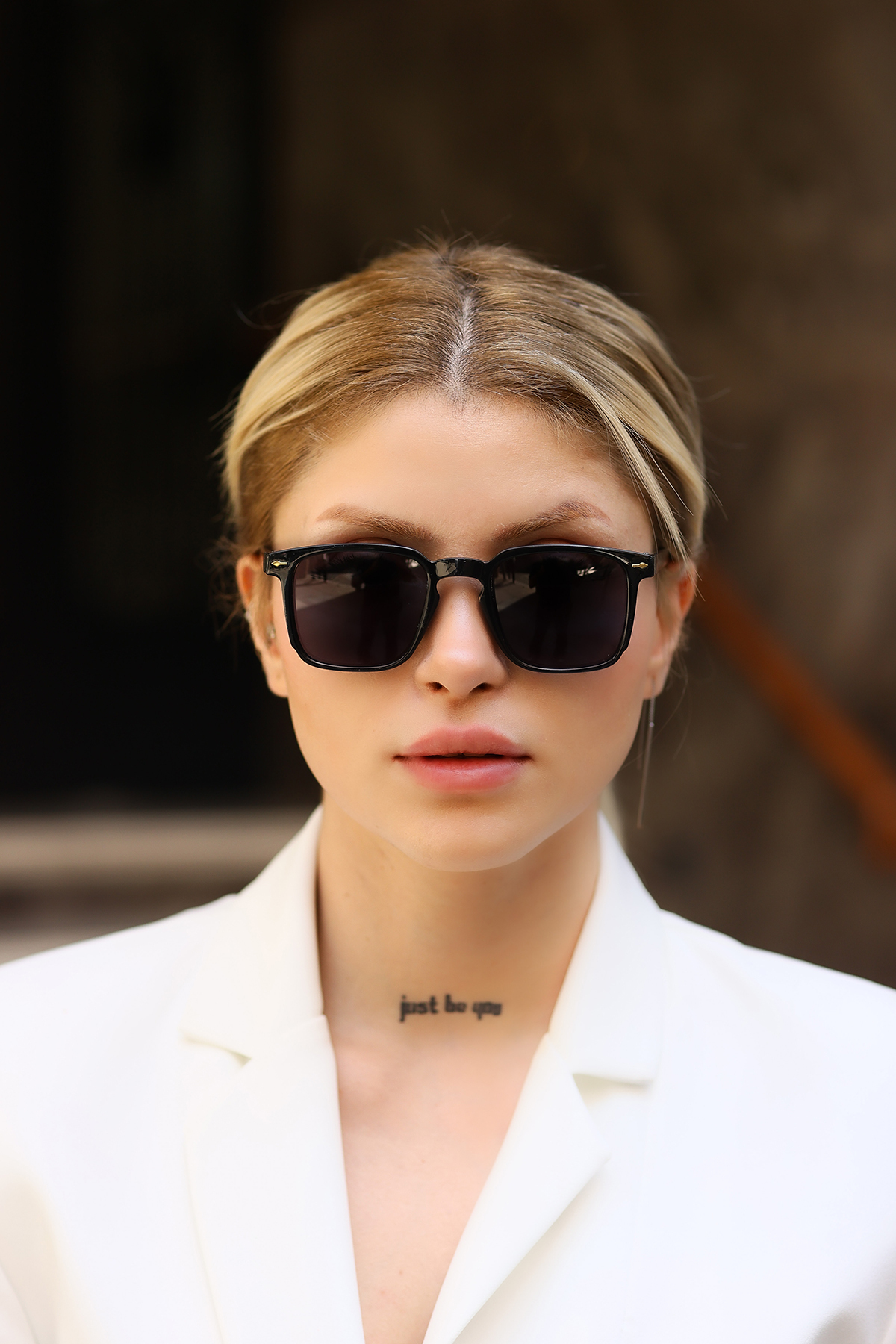 Zzla Unisex Siyah Kare Güneş Gözlüğü - Görsel 3