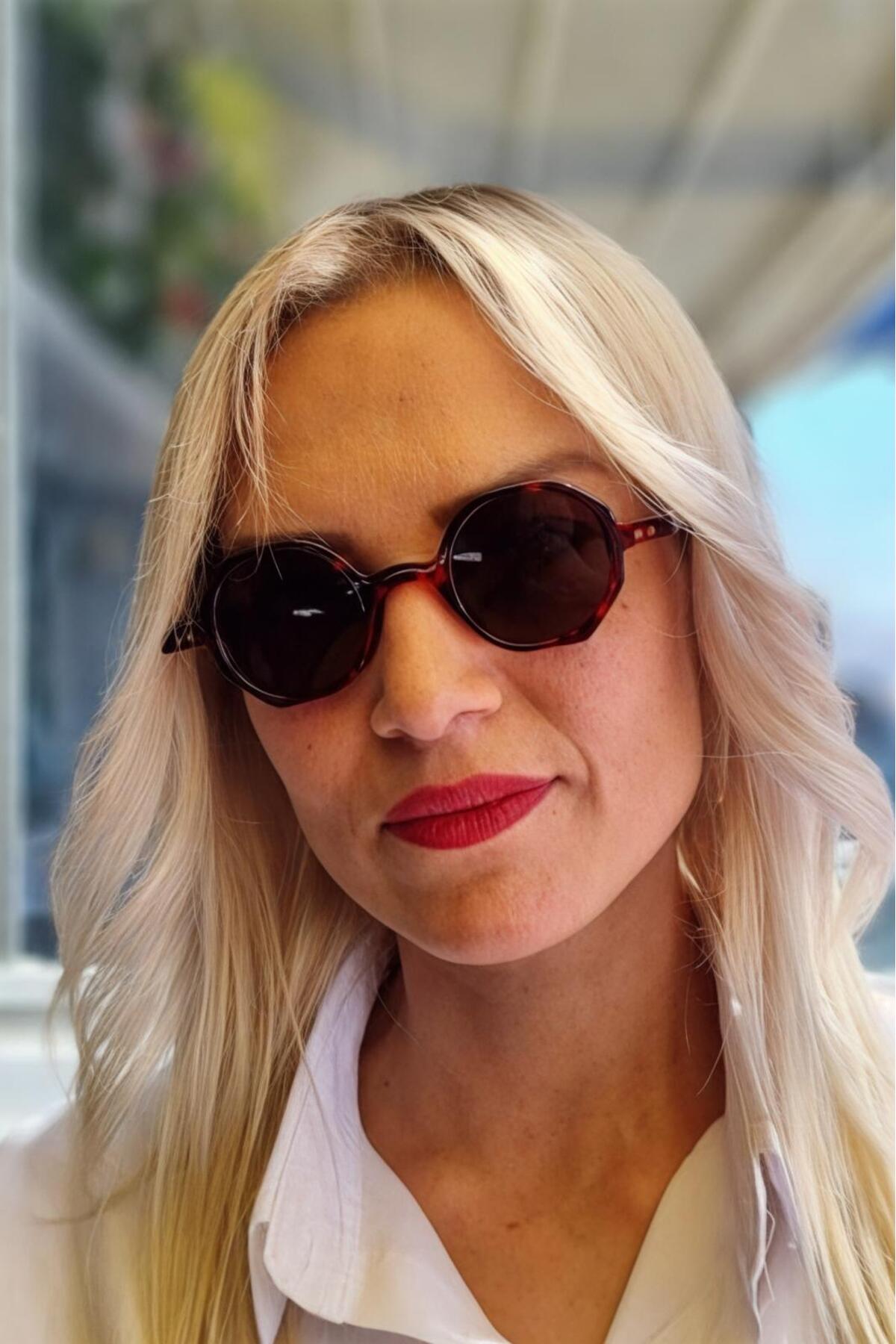 Uniquetrenders Unisex Lonnie Köşeli Küçük Retro Punk Model Güneş Gözlüğü - Görsel 3