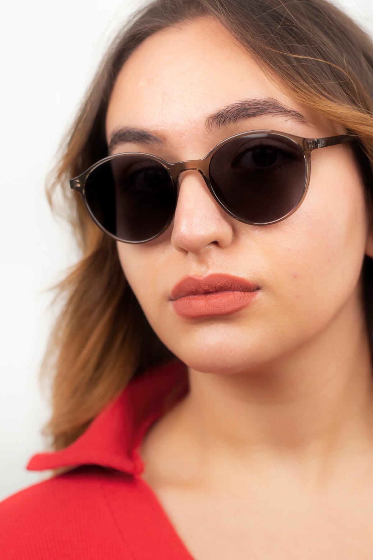 By Donetto Yeni- Phera Unisex Füme Kemik Güneş Gözlüğü