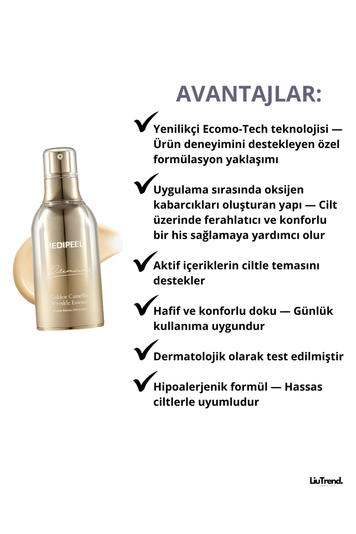 Medipeel Medi peel Premium Golden Camellia ( kırışıklar karşı essence) - Görsel 3