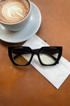 Flaw Wear Geometrik Siyah Gözlük