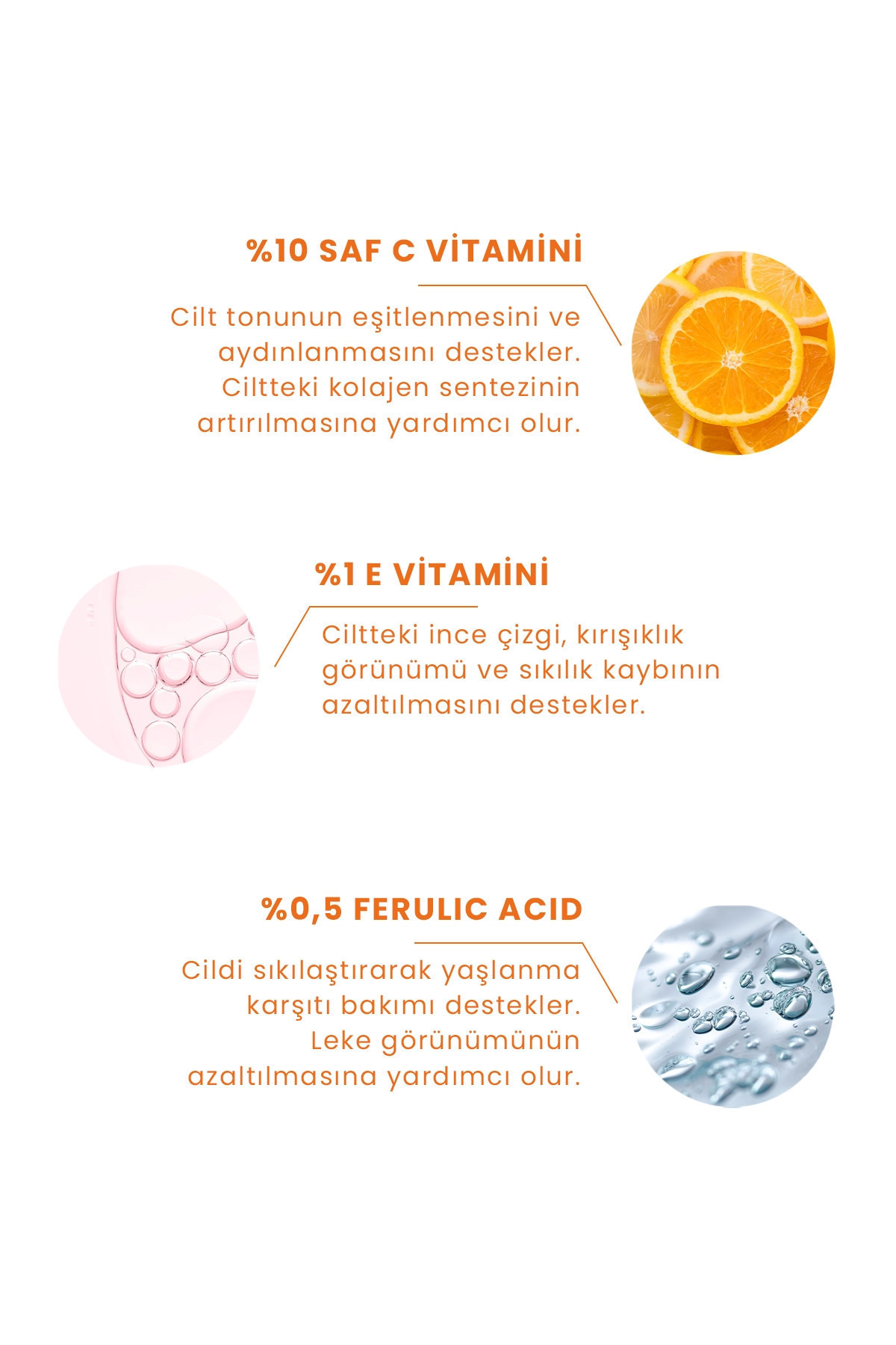 PROCSIN Hydro Solution C E %10 C Vitamin % 0,5 Aydınlatıcı Ferulic Acid 30 ml - Görsel 3