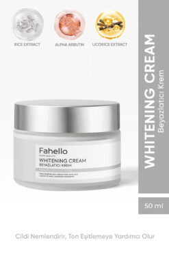 FAHELLO Pirinç Özlü Onarıcı Yüz ve Hassas Bölge Beyazlatıcı Krem (Koltuk Altı,Bikini,Diz,Dirsek)50 ml