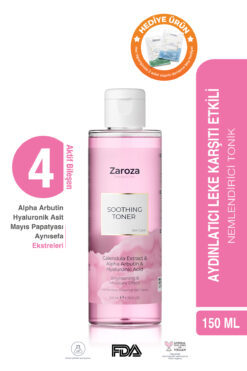 ZAROZA Pembe Tonik | Aydınlatıcı Arındırıcı Ve Nemlendirici Tonik (arbutin ) Soothing Toner - 200 ml