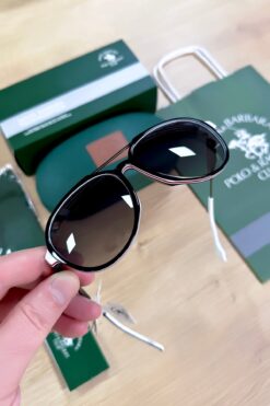 Santa Barbara Polo & Racquet Club Orijinal %100 Polarize Uv400 Korumalı Siyah Renk Erkek Güneş Gözlüğü Sbx4089c1