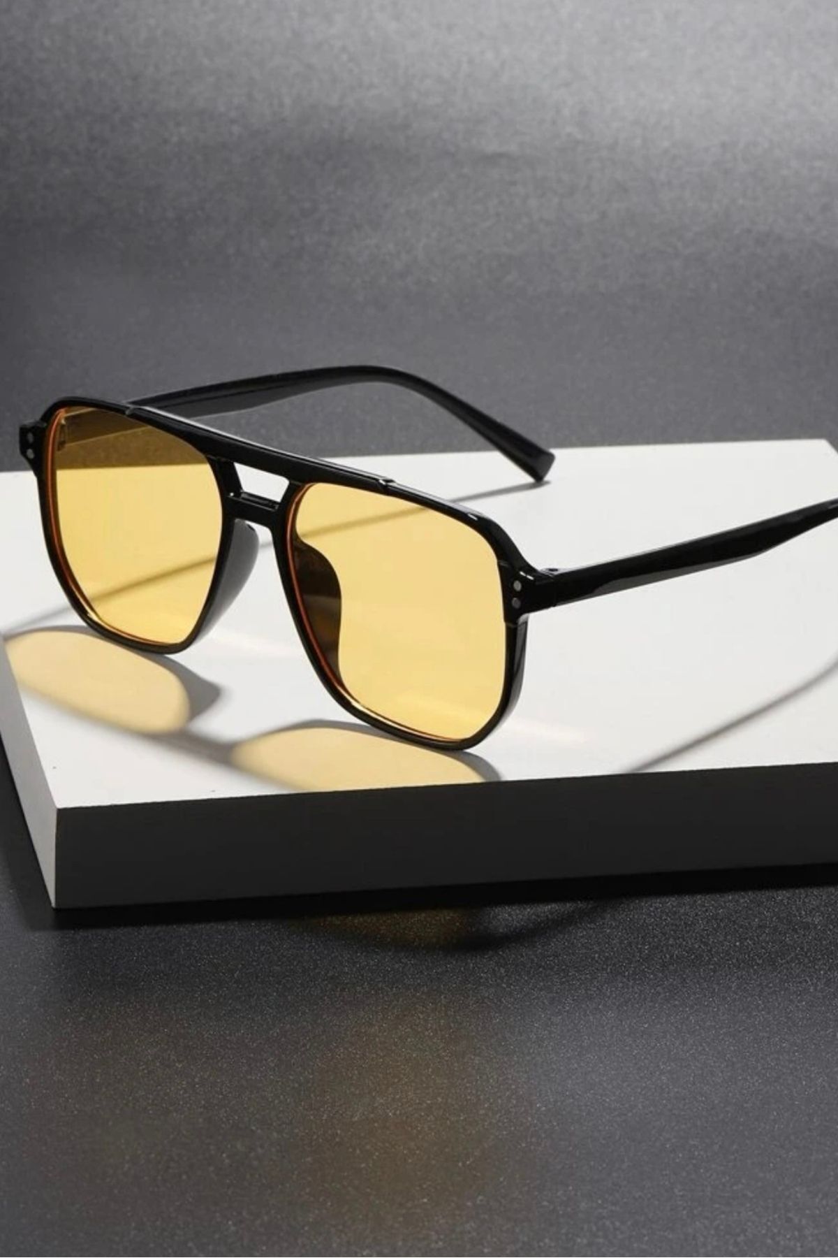 COOLANDBETTER Jase Dikdörtgen Degrade Güneş Gözlüğü Unisex / Ren Eyewear - Görsel 2