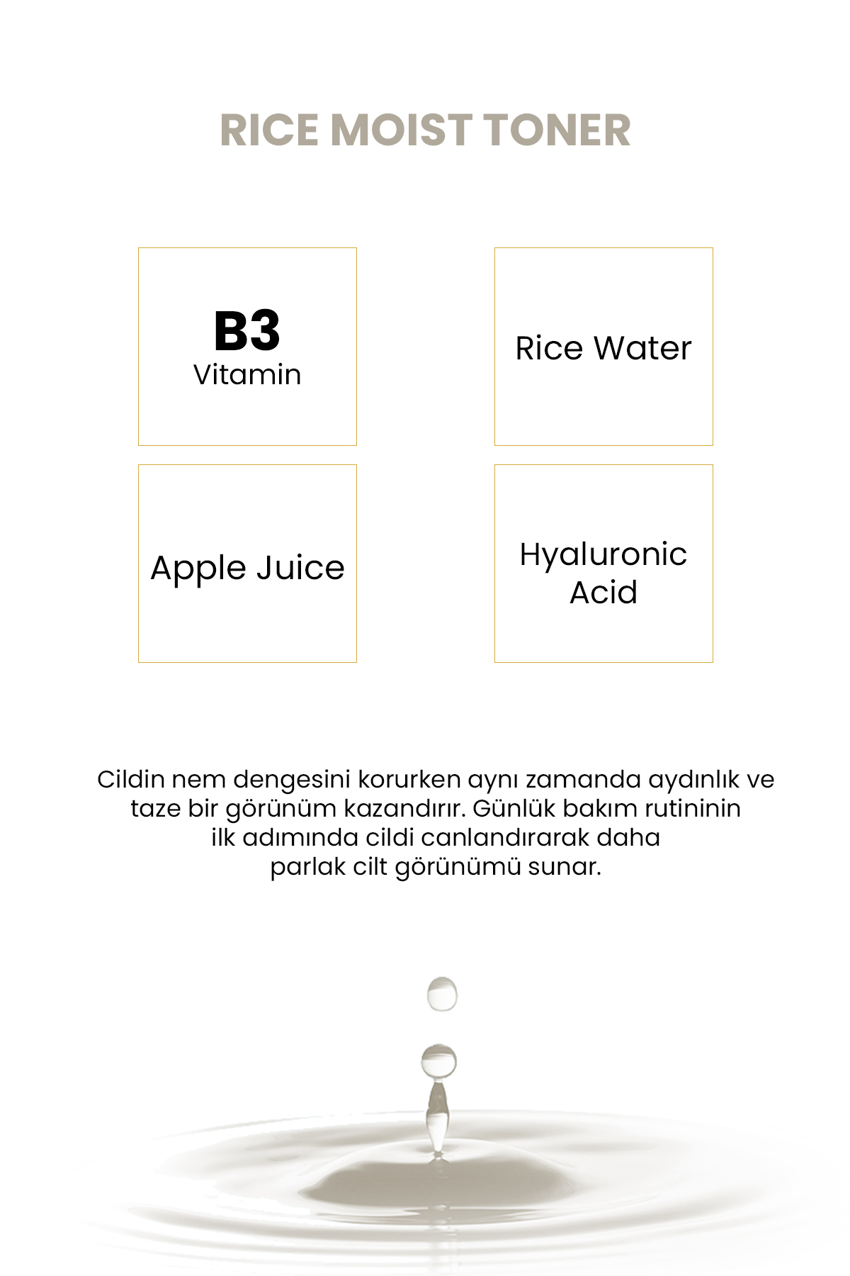 Qremfi Rice Moist Aydınlatıcı, Yenileyici ve Nemlendirici Pirinç Suyu & Bifida Mayalı Tonik 200 ml - Görsel 3