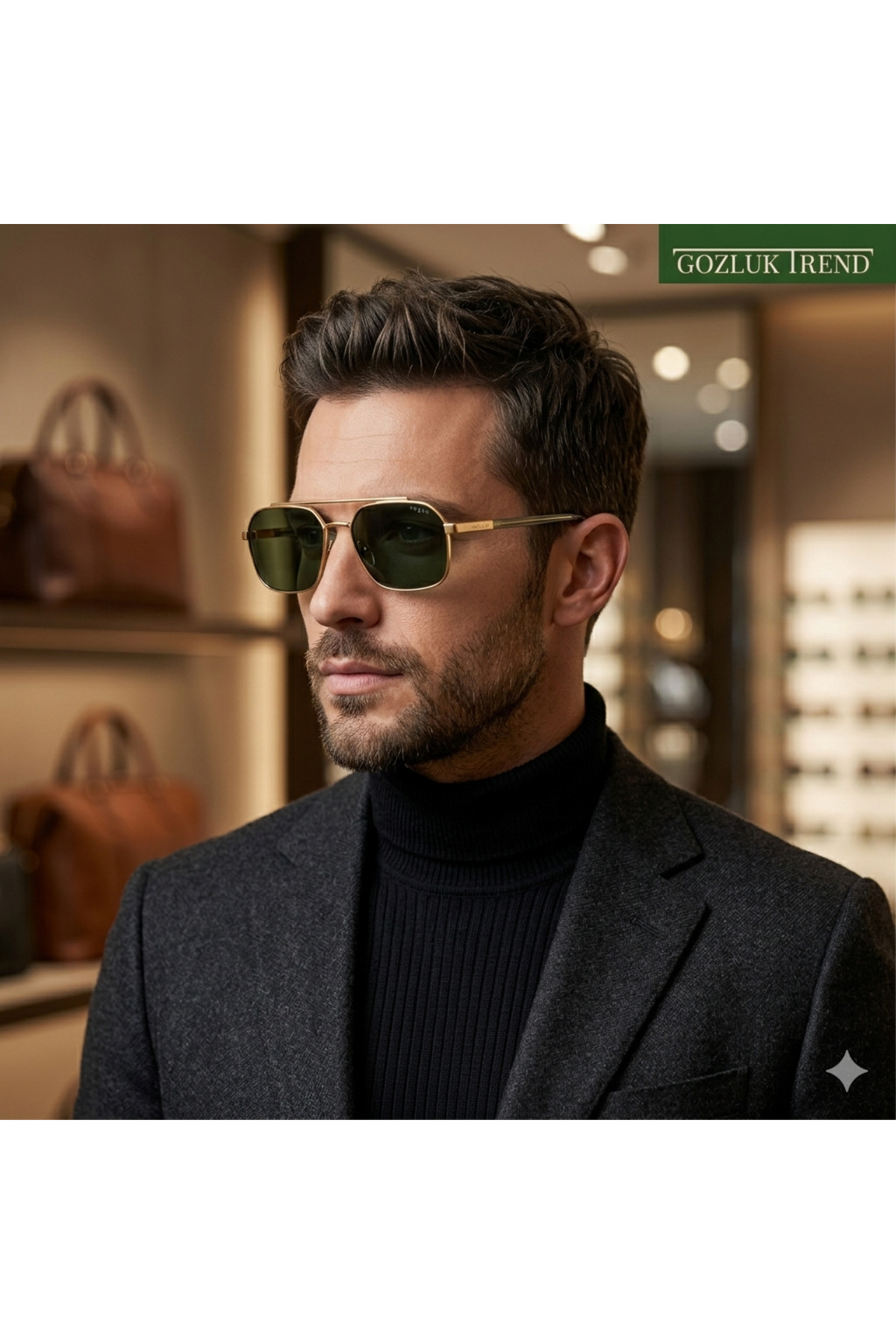 Vogue VO4356S 280/71 - 57 Altın ERKEK GÜNEŞ GÖZLÜĞÜ