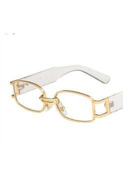 G Sport POLO Kadın Güneş Gözlüğü Retro Dikdörtgen Kahverengi Çerçeve Kahverengi Cam Halkasız Logosuz